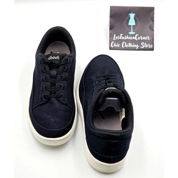 Allbirds Women's Black Canvas Pacers Lace-Up Sneakers Casual Shoes Sz 8 2294 - Picture 12 of 16